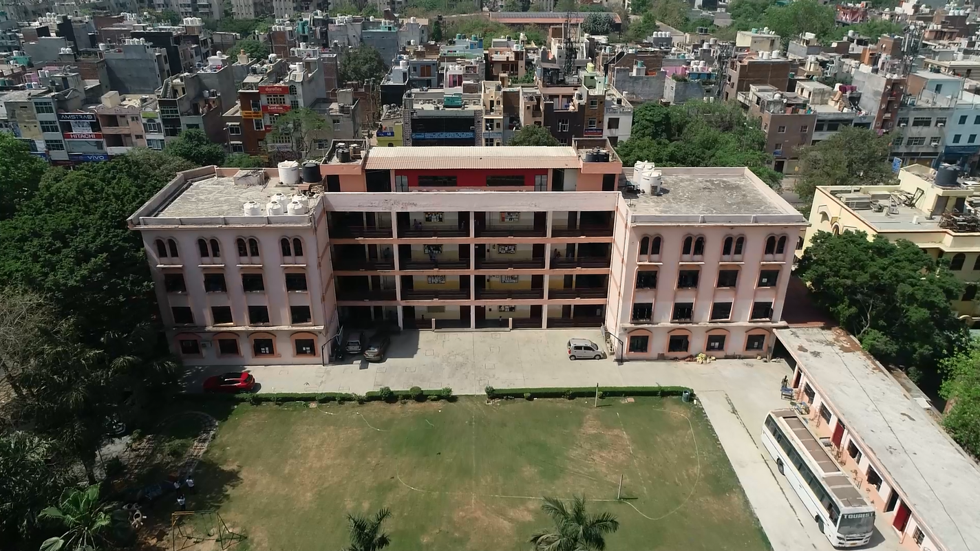 Immense area school grounds with modern facilities